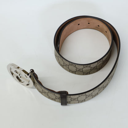 GUCCI グッチ 411924 KGDHN インターロッキングG バックル付 GGスプリーム ベルト