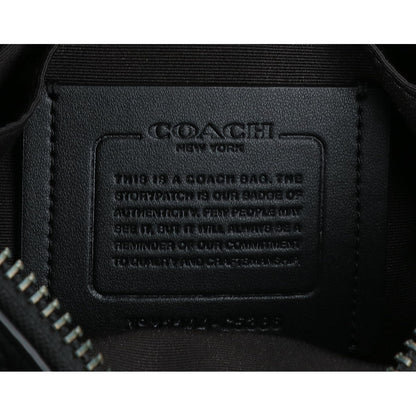 COACH コーチ 【美品】C5386 トンプソン シグネチャー ヴァーシティ ストライプ ベルトバッグ ウエストバッグ