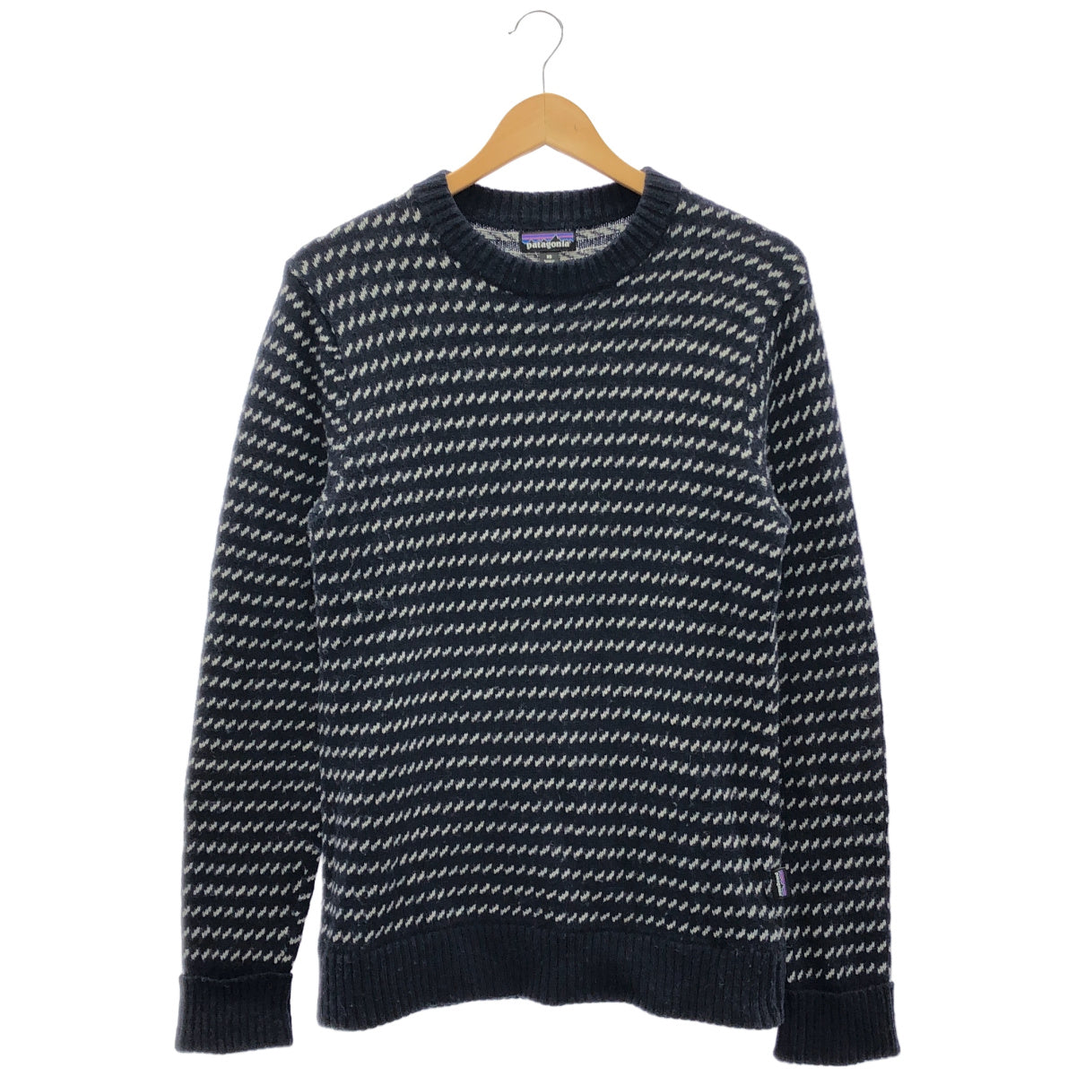 Patagonia パタゴニア 50655 ネイビー ウールナイロン ニットセーター トップス