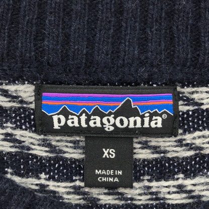 Patagonia パタゴニア 50655 ネイビー ウールナイロン ニットセーター トップス