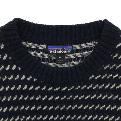 Patagonia パタゴニア 50655 ネイビー ウールナイロン ニットセーター トップス