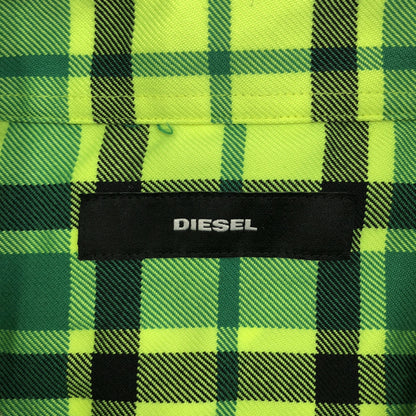 DIESEL ディーゼル グリーン　チェックシャツ トップス