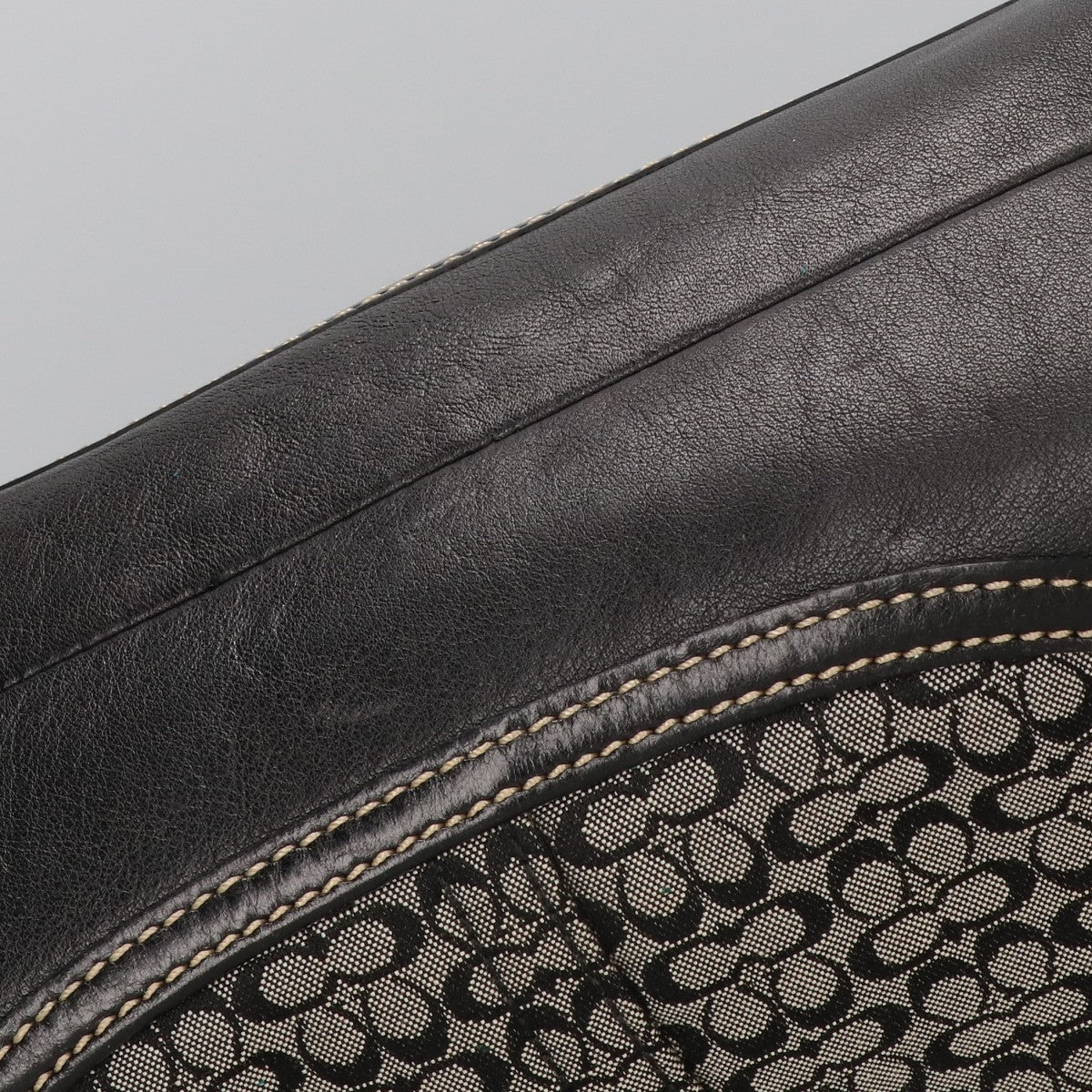 COACH コーチ 7080 シグネチャー/レザー フラップ ハンドバッグ