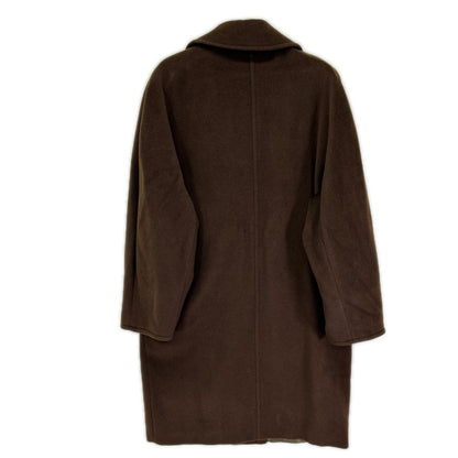 Max Mara マックスマーラ ブラウン ピュアヴァージンウール ダブルコート コート