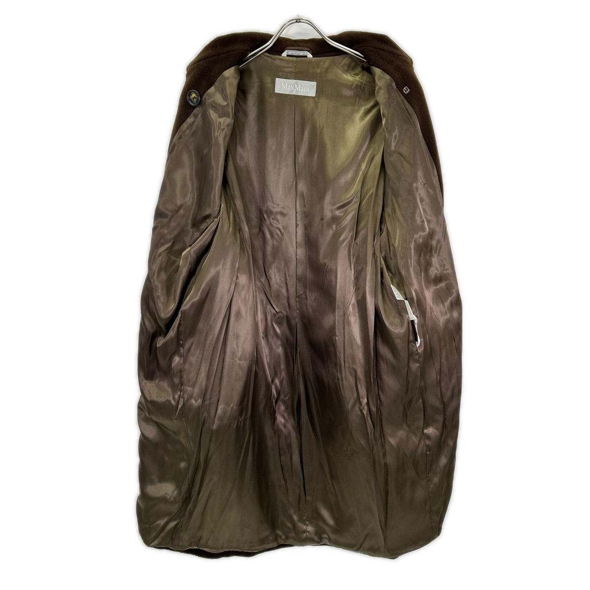 Max Mara マックスマーラ ブラウン ピュアヴァージンウール ダブルコート コート