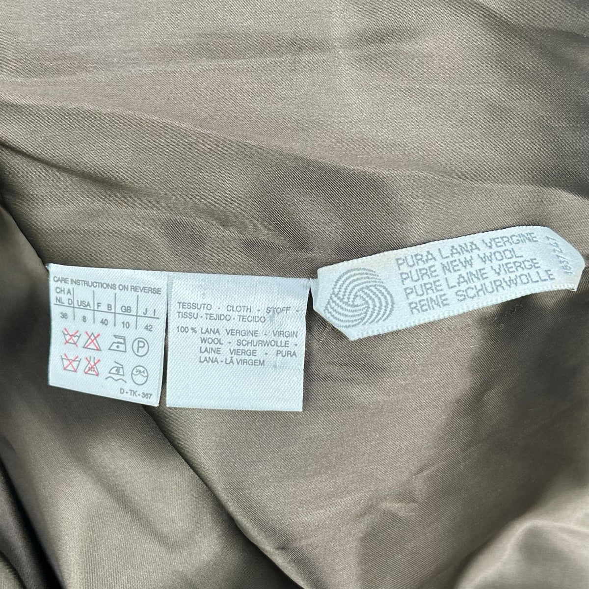 Max Mara マックスマーラ ブラウン ピュアヴァージンウール ダブルコート コート