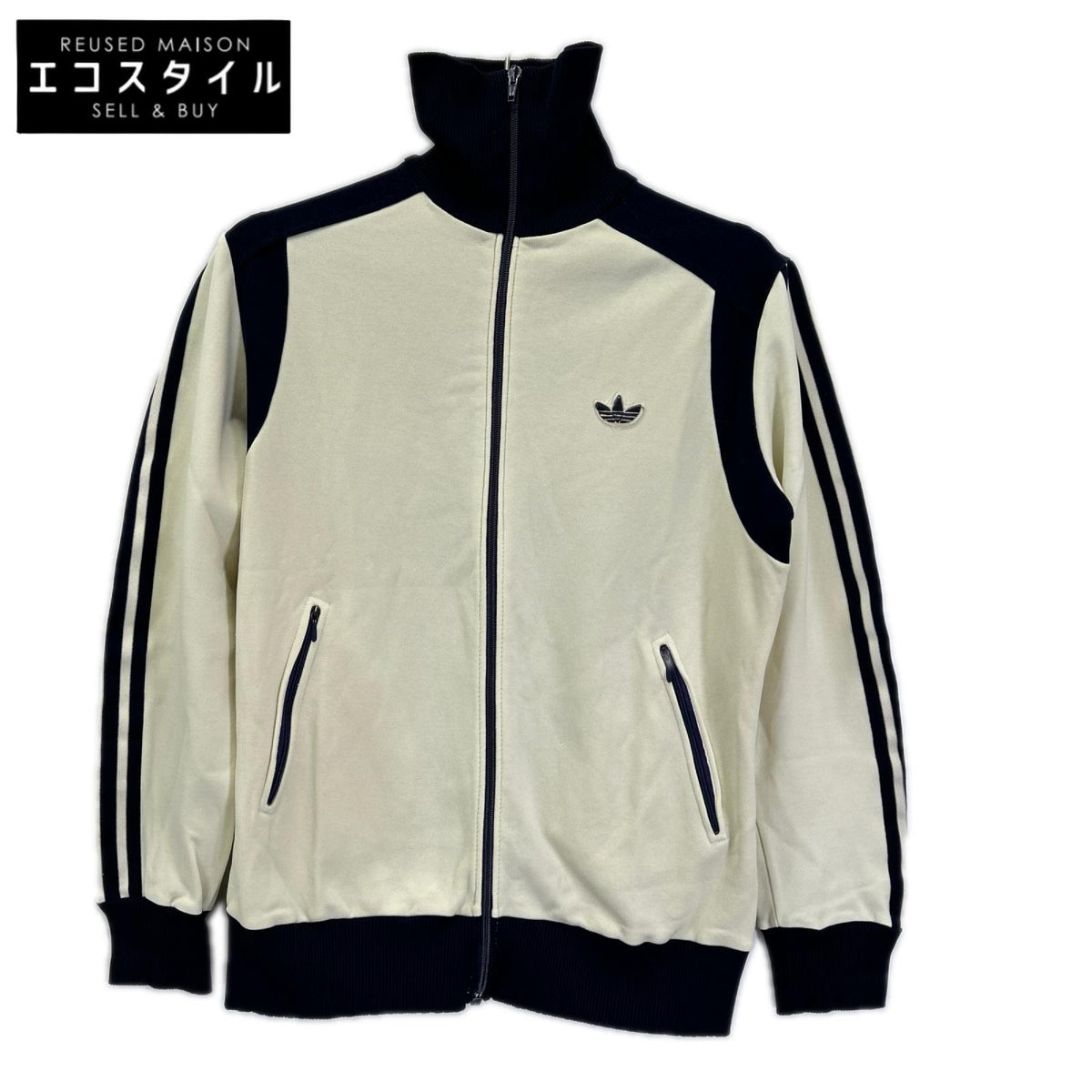 adidas アディダス 70s 80s アイボリー ネイビー トラックジャケット ジャケット