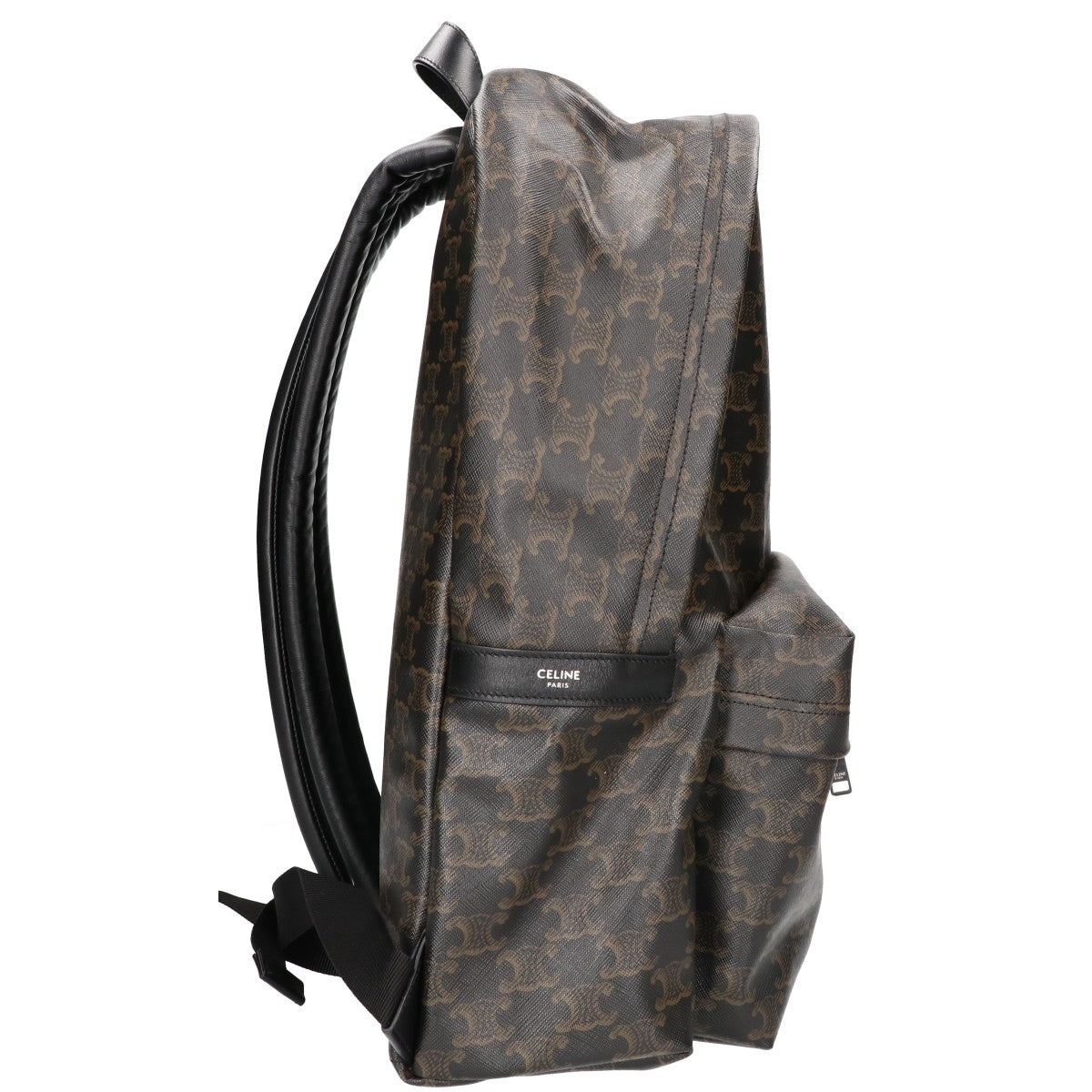 CELINE セリーヌ 美品 23年製 トリオンフキャンバス x カーフスキン ミディアム バックパック リュック バックパック
