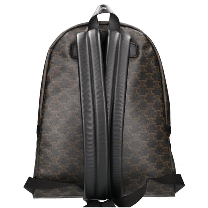 CELINE セリーヌ 美品 23年製 トリオンフキャンバス x カーフスキン ミディアム バックパック リュック バックパック