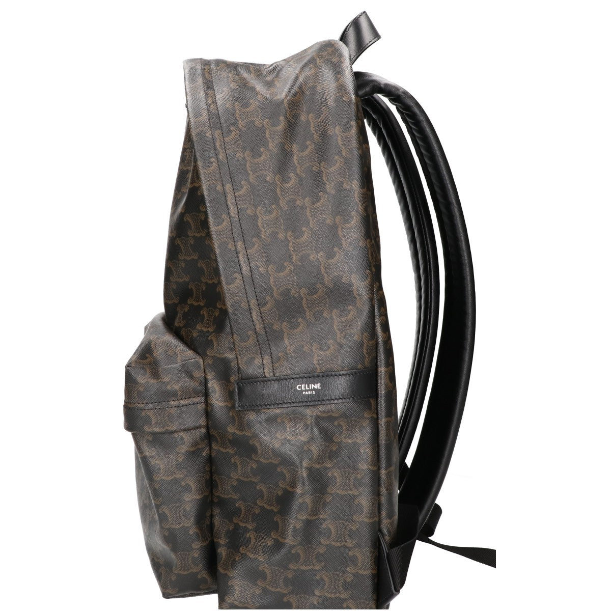 CELINE セリーヌ 美品 23年製 トリオンフキャンバス x カーフスキン ミディアム バックパック リュック バックパック