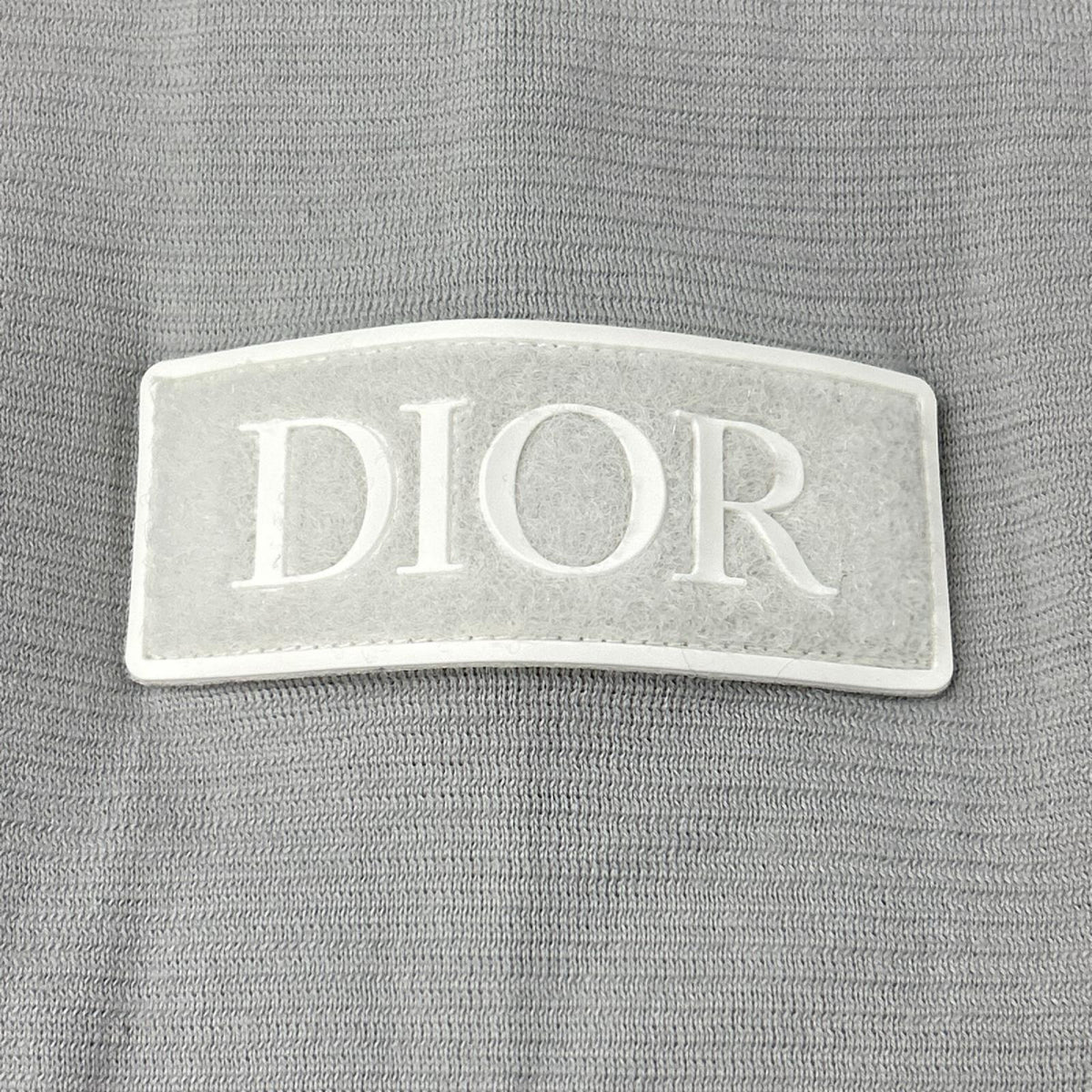 DIOR ディオール 933M647AT071 グレー ロゴパッチ ニットセーター トップス