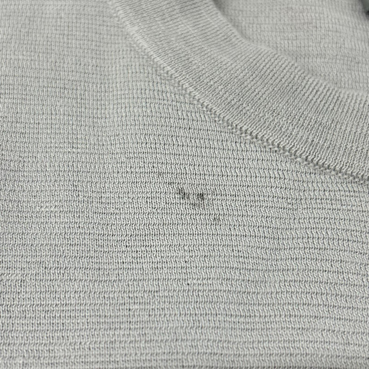 DIOR ディオール 933M647AT071 グレー ロゴパッチ ニットセーター トップス