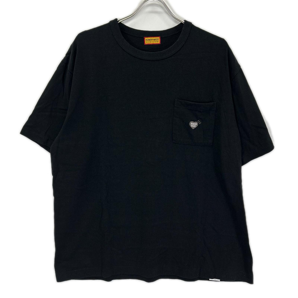 HUMAN MADE ヒューマンメイド M20801 ブラック コットン Pocket Tee ショートスリーブカットソー トップス