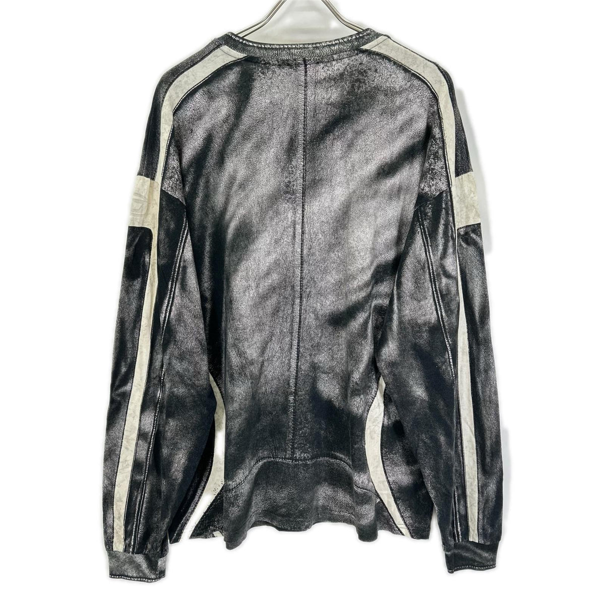 DIESEL ディーゼル ブラック T-BOXT-LS-V5 トロンプルイユ ロングスリーブカットソー トップス