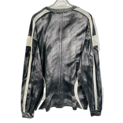 DIESEL ディーゼル ブラック T-BOXT-LS-V5 トロンプルイユ ロングスリーブカットソー トップス
