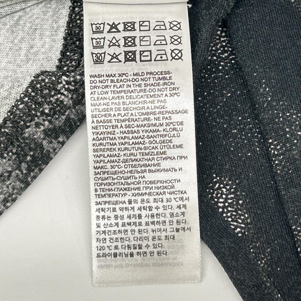 DIESEL ディーゼル ブラック T-BOXT-LS-V5 トロンプルイユ ロングスリーブカットソー トップス