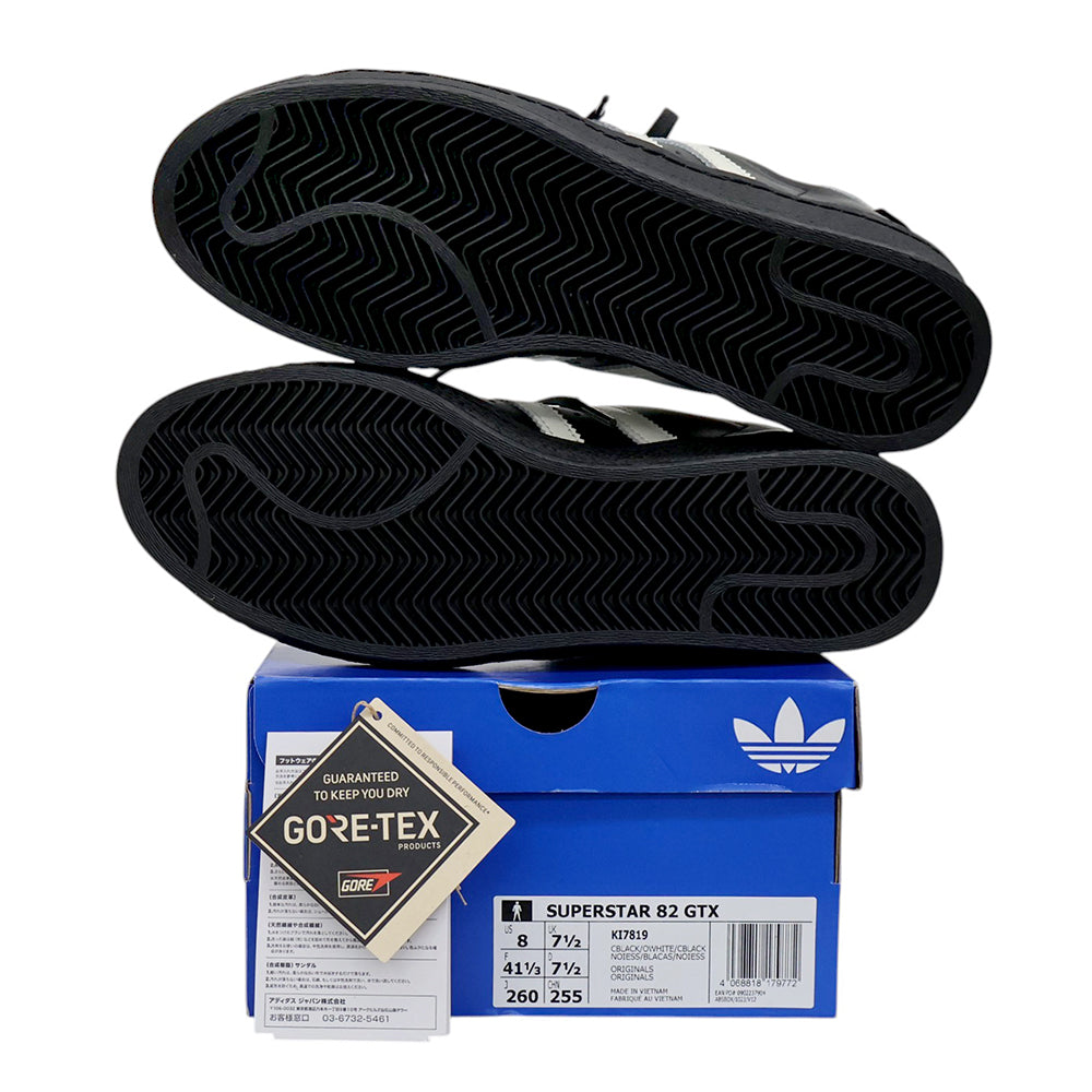 adidas アディダス 新品同様 SUPERSTAR 82 GTX for Japan スニーカー シューズ メンズ ブラック×ホワイト 26cm 26年 KI7819 シューズ