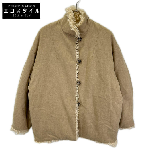 CLANE クラネ 19104-0591 アイボリー リバーシブル ファーブルゾン ジャケット