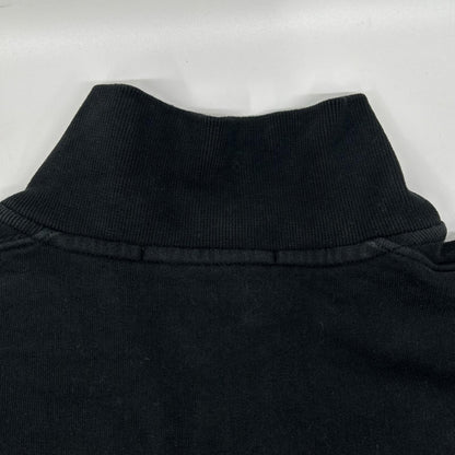 STONE ISLAND ストーンアイランド 24AW 811563420 ブラック Half Zip Sweatshirt ワッペンロゴ付き ハーフジップ スウェット トップス