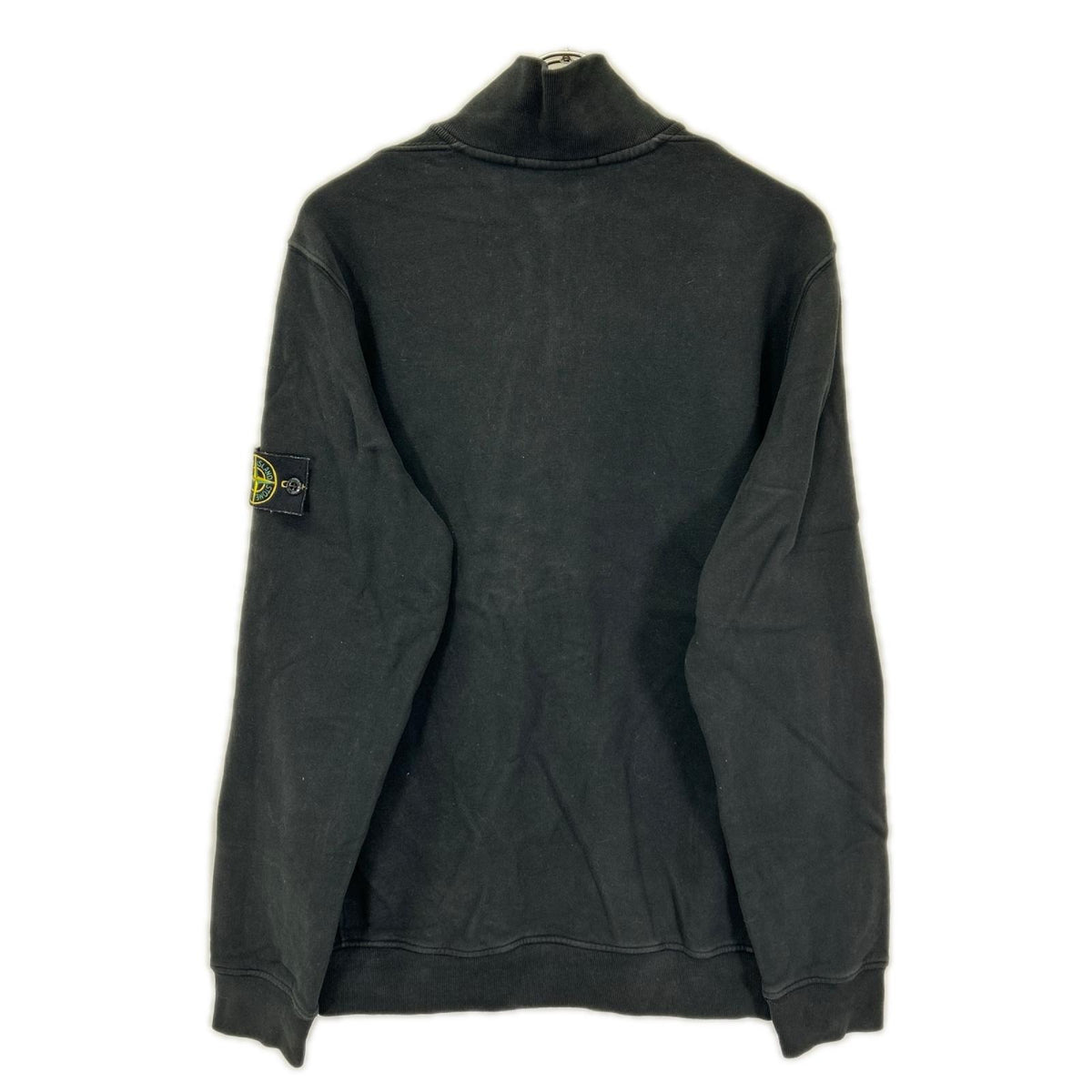 STONE ISLAND ストーンアイランド 24AW 811563420 ブラック Half Zip Sweatshirt ワッペンロゴ付き ハーフジップ スウェット トップス