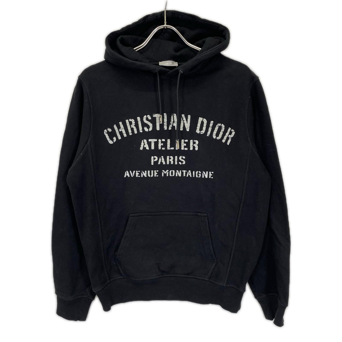 DIOR ディオール 043J646A0531 ブラック アトリエ ATELIER コットン フーディーパーカー トップス