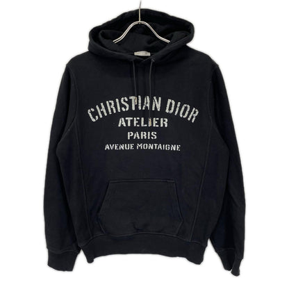 DIOR ディオール 043J646A0531 ブラック アトリエ ATELIER コットン フーディーパーカー トップス