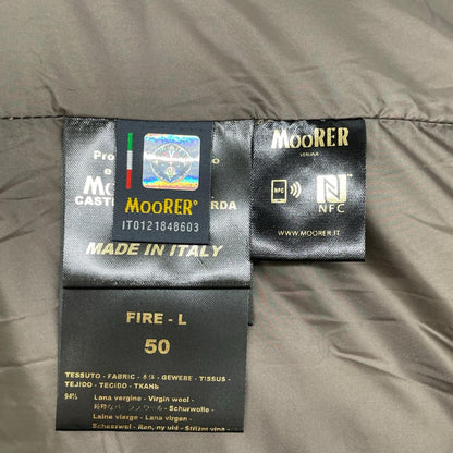 MOORER ムーレー FIRE-L ネイビー カシミヤ混 ウールダウンベスト ベスト