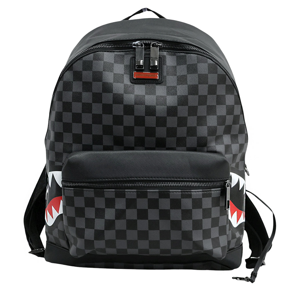 SPRAYGROUND スプレイグラウンド 美品 グレーサイドシャーク パリ リュックサック デイパック メンズ グレー 910B2804NSZ