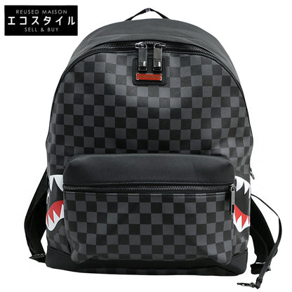 SPRAYGROUND スプレイグラウンド 美品 グレーサイドシャーク パリ リュックサック デイパック メンズ グレー 910B2804NSZ