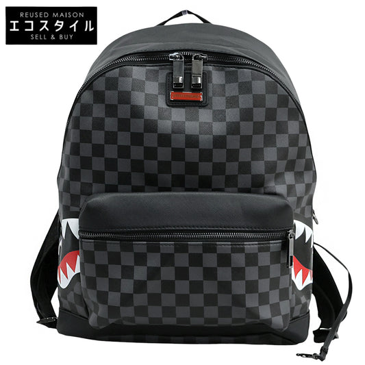 SPRAYGROUND スプレイグラウンド 美品 グレーサイドシャーク パリ リュックサック デイパック メンズ グレー 910B2804NSZ