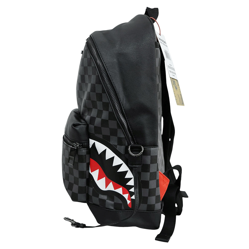 SPRAYGROUND スプレイグラウンド 美品 グレーサイドシャーク パリ リュックサック デイパック メンズ グレー 910B2804NSZ