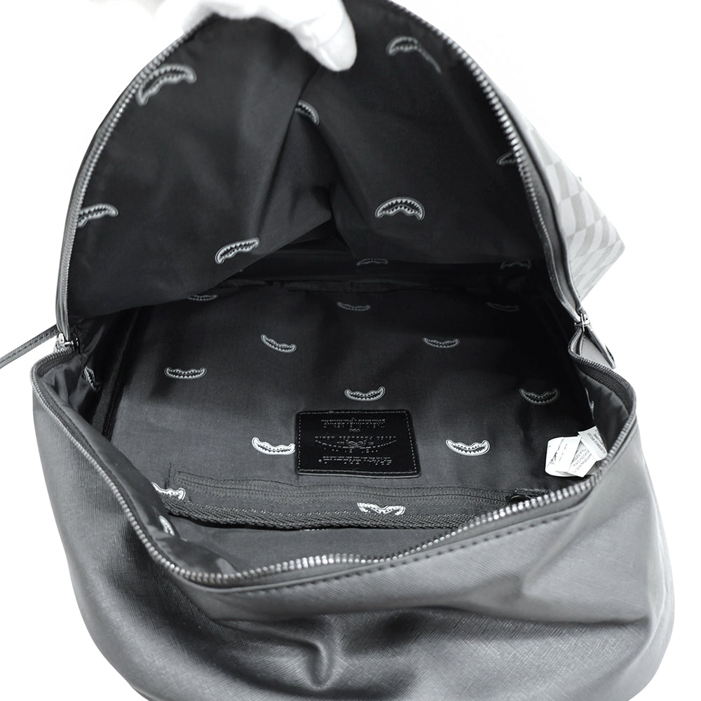 SPRAYGROUND スプレイグラウンド 美品 グレーサイドシャーク パリ リュックサック デイパック メンズ グレー 910B2804NSZ