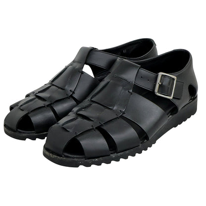 Paraboot パラブーツ PACIFIC パシフィック レザー グルカサンダル シューズ メンズ ブラック 41 シューズ