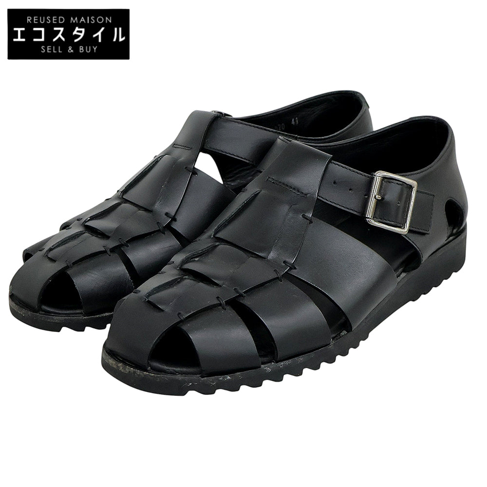 Paraboot パラブーツ PACIFIC パシフィック レザー グルカサンダル シューズ メンズ ブラック 41 シューズ