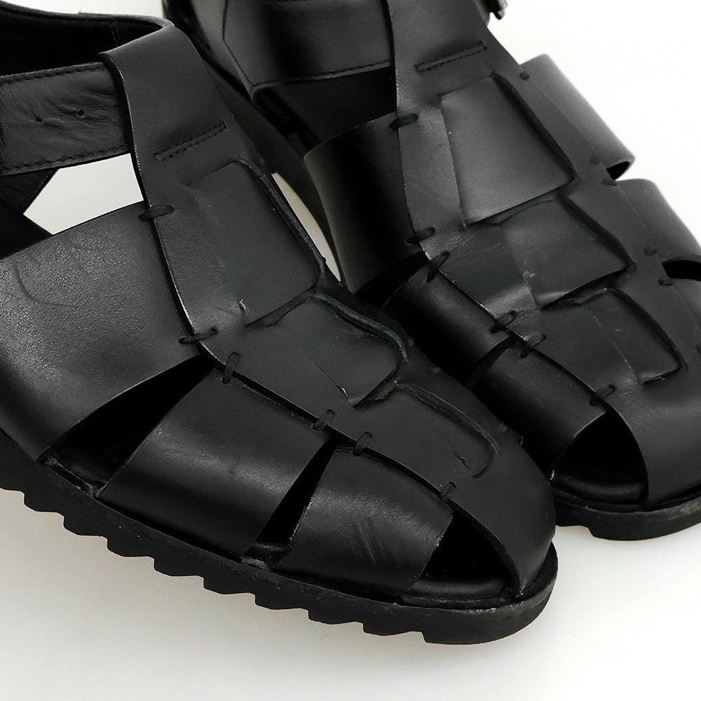 Paraboot パラブーツ PACIFIC パシフィック レザー グルカサンダル シューズ メンズ ブラック 41 シューズ