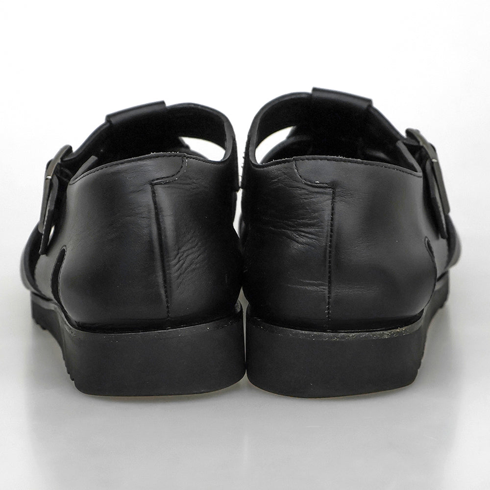 Paraboot パラブーツ PACIFIC パシフィック レザー グルカサンダル シューズ メンズ ブラック 41 シューズ