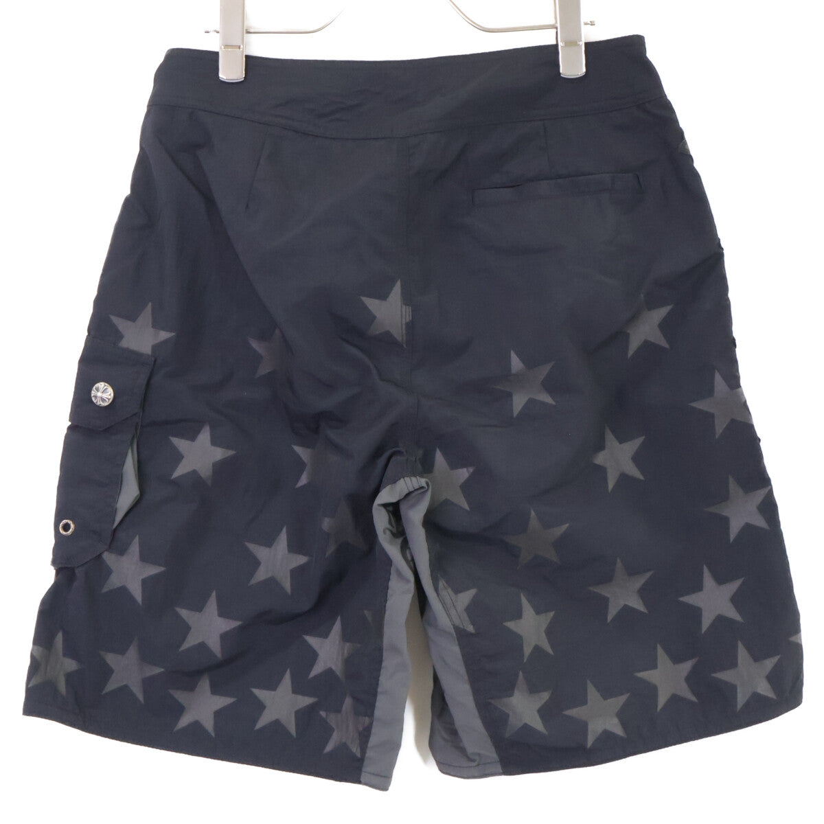 Chrome hearts クロムハーツ 美品 BOARD LACE FRNT SHORTS CHプラス レザーパッチ クロスボールボタン ショーツ ボトムス