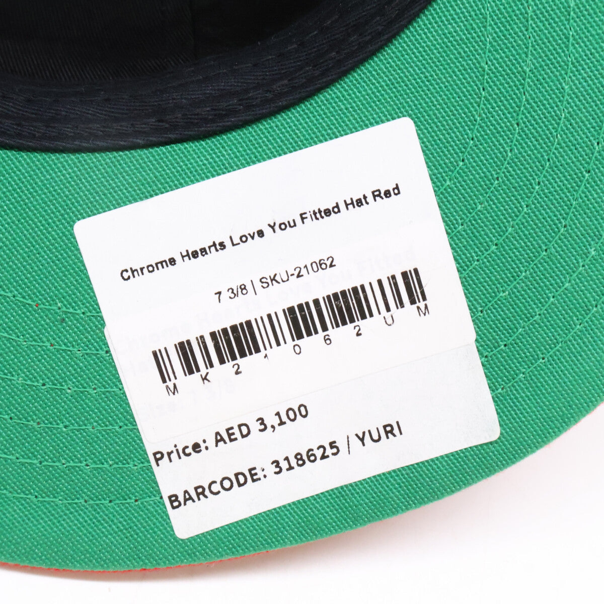 Chrome hearts クロムハーツ 新品未使用 LOVE YOU Fitted HAT ベースボールキャップ 帽子