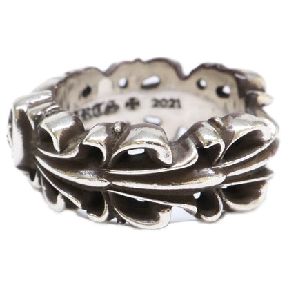 Chrome hearts クロムハーツ 925 DBL FLRL CRS HRT ダブルフローラルクロスハート リング 指輪