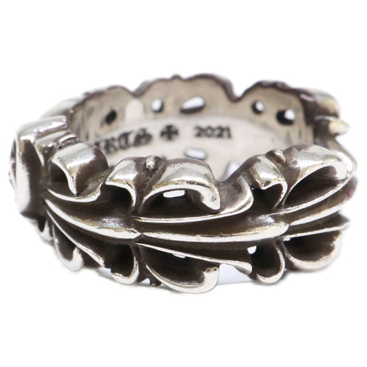 Chrome hearts クロムハーツ 925 DBL FLRL CRS HRT ダブルフローラルクロスハート リング 指輪