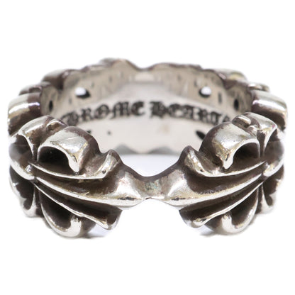 Chrome hearts クロムハーツ 925 DBL FLRL CRS HRT ダブルフローラルクロスハート リング 指輪