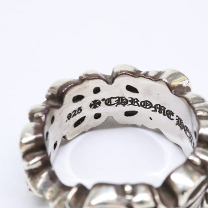 Chrome hearts クロムハーツ 925 DBL FLRL CRS HRT ダブルフローラルクロスハート リング 指輪