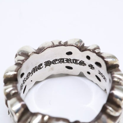 Chrome hearts クロムハーツ 925 DBL FLRL CRS HRT ダブルフローラルクロスハート リング 指輪