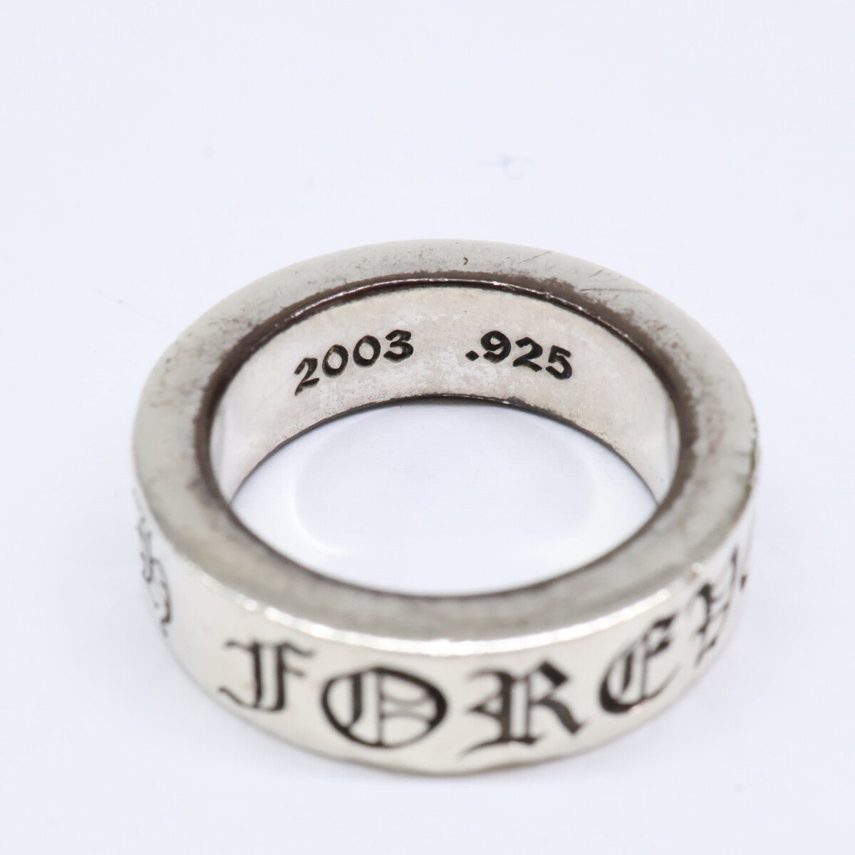 Chrome hearts クロムハーツ 925 6mm FOREVER スペーサー リング 指輪