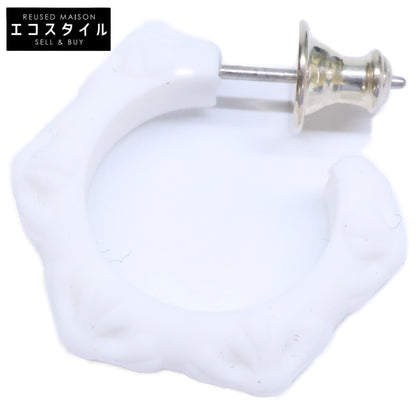 Chrome hearts クロムハーツ 【新品同様】925 RUBBER HOOP CROSS SML ラバー クロス フープ 片耳 シングル ピアス