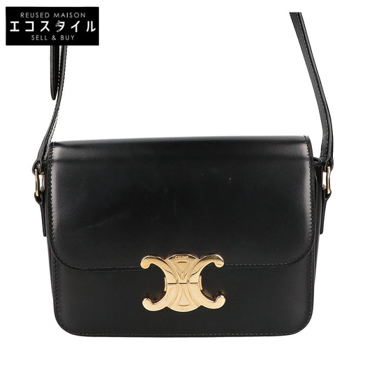 CELINE セリーヌ ティーン トリオンフ シャイニーカーフスキン ショルダーバッグ