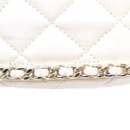 CHANEL シャネル AS3917 ベージュ ラム G金具 マトラッセ スモール ホーボー チェーンショルダーバッグ ショルダーバッグ