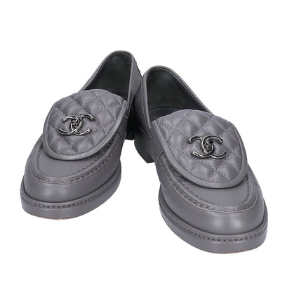CHANEL シャネル G36646 ココマークターンロックマトラッセ ローファー シューズ