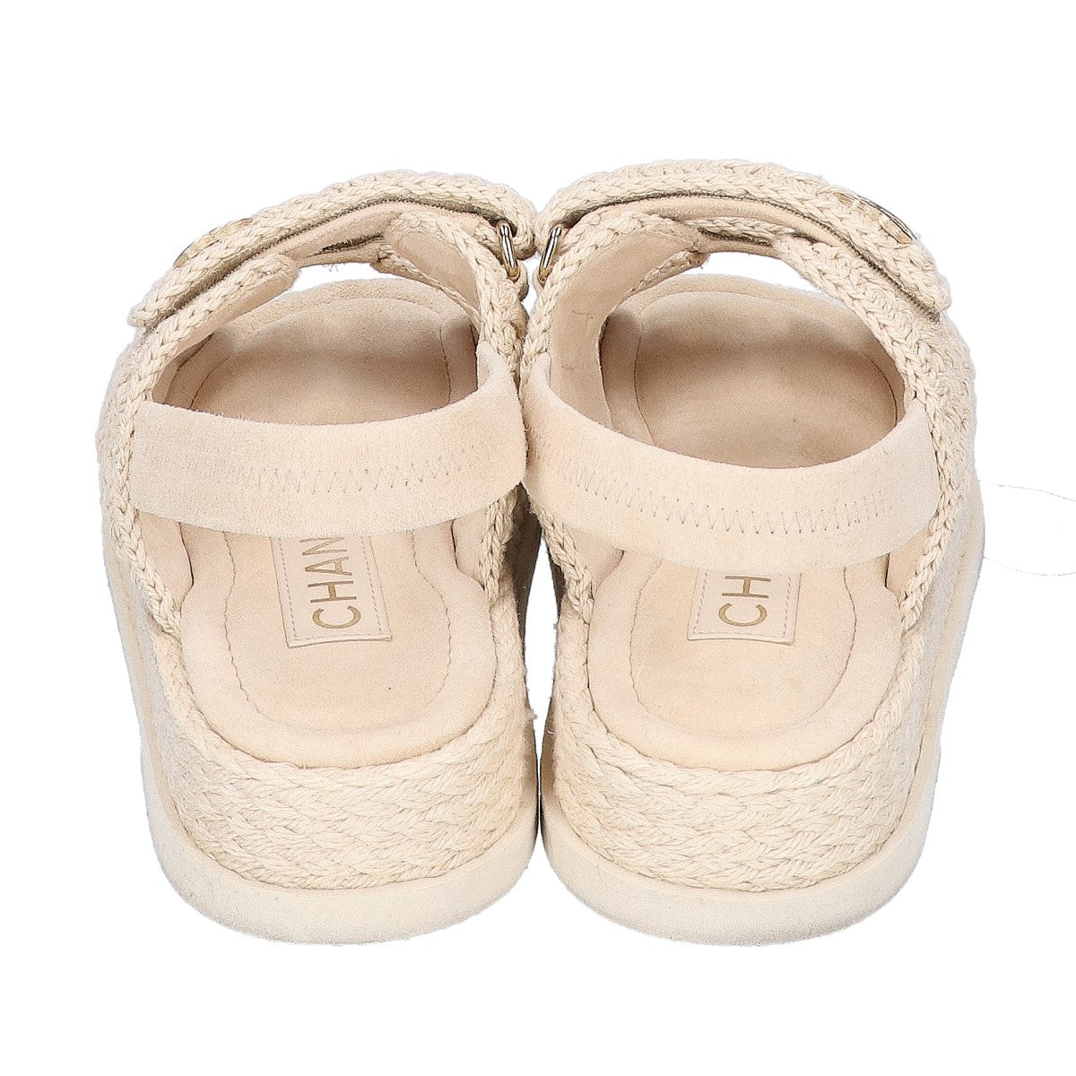 CHANEL シャネル 【美品/26SS】G46339 ココマーク クロシェ ストラップサンダル シューズ