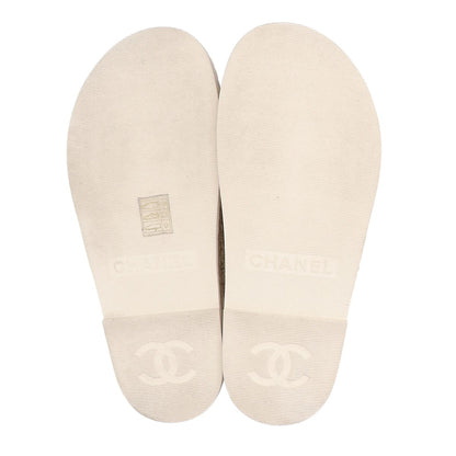 CHANEL シャネル 【美品/26SS】G46339 ココマーク クロシェ ストラップサンダル シューズ